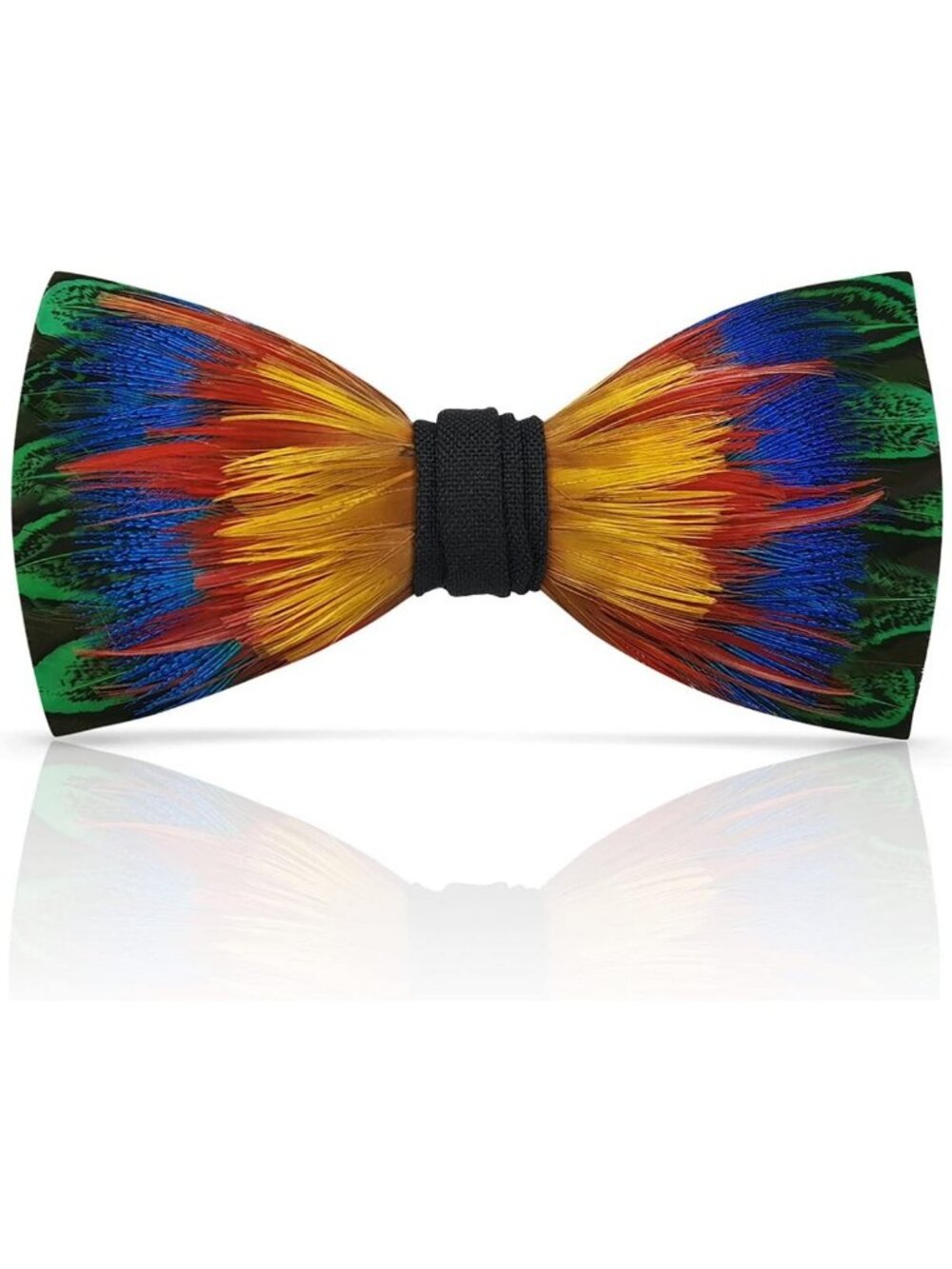 Elegant Handmade Pre-Tied Feather Bow Ties for Men - Luxury Wedding & Tuxedo